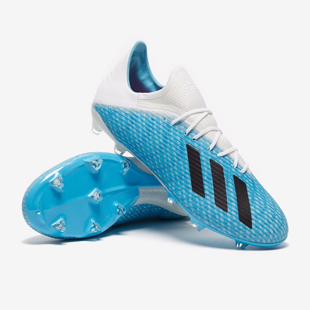 adidas X 19.2 FG - Cian Brillante/Negro/Rosa - Terrenos - Botas de fútbol Pro:Direct Soccer