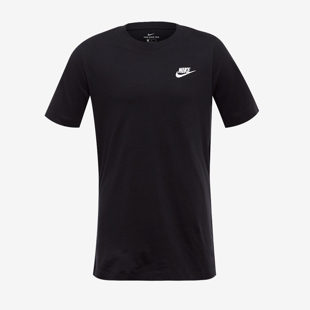 Nike Boys Sportswear Basic Futura Tee - Black/White- Boys Clothing ...