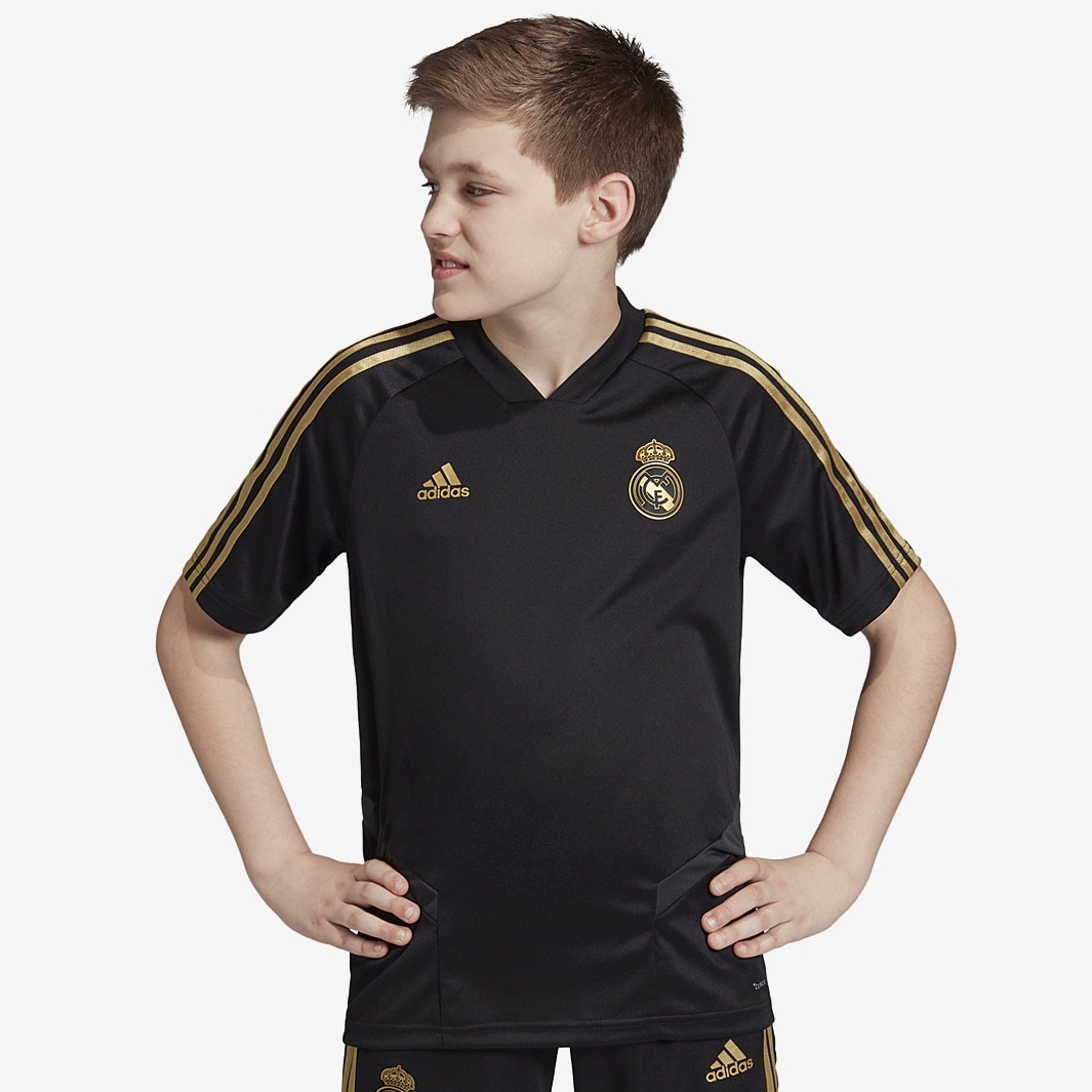 Adidas Real Madrid 2019/20 Youths Training Shirt - Black/Dark Football ...