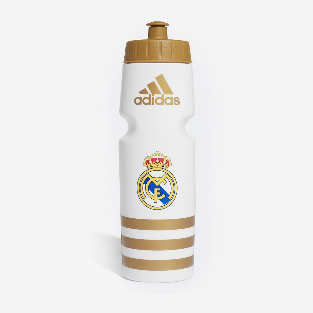 adidas Real Madrid 2019 20 Bottle White Dark Football Gold Accessories Water Bottles Pro Direct Soccer