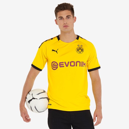Puma Borussia Dortmund 19/20 Home Jersey SS - Cyber Yellow/Puma Black image 1 |