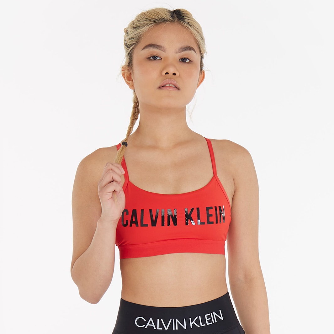 Calvin Klein Performance Adjustable Logo Sports Bra, 46% OFF