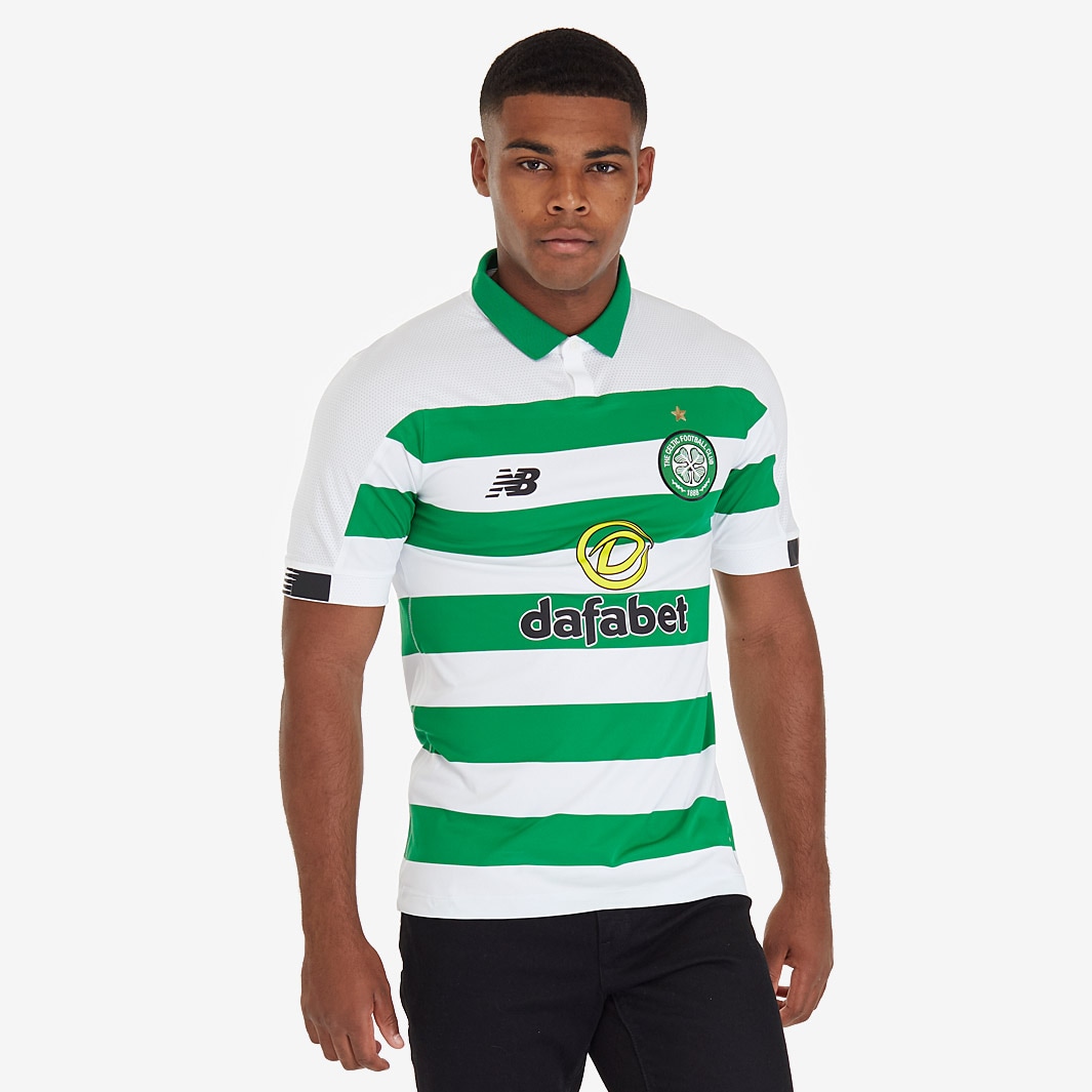 New Balance Celtic FC 19/20 Elite primera equipación Ropa oficial para aficionados - Camiseta de fútbol - Verde/Blanco Pro:Direct Soccer