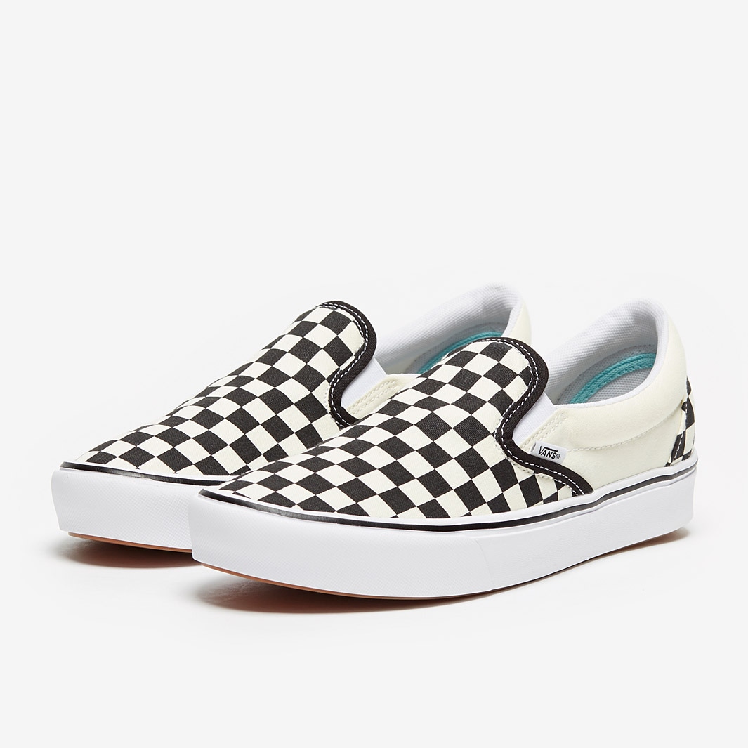 Vans UA ComfyCush Slip-On - Checkerboard/True White - Mens Shoes