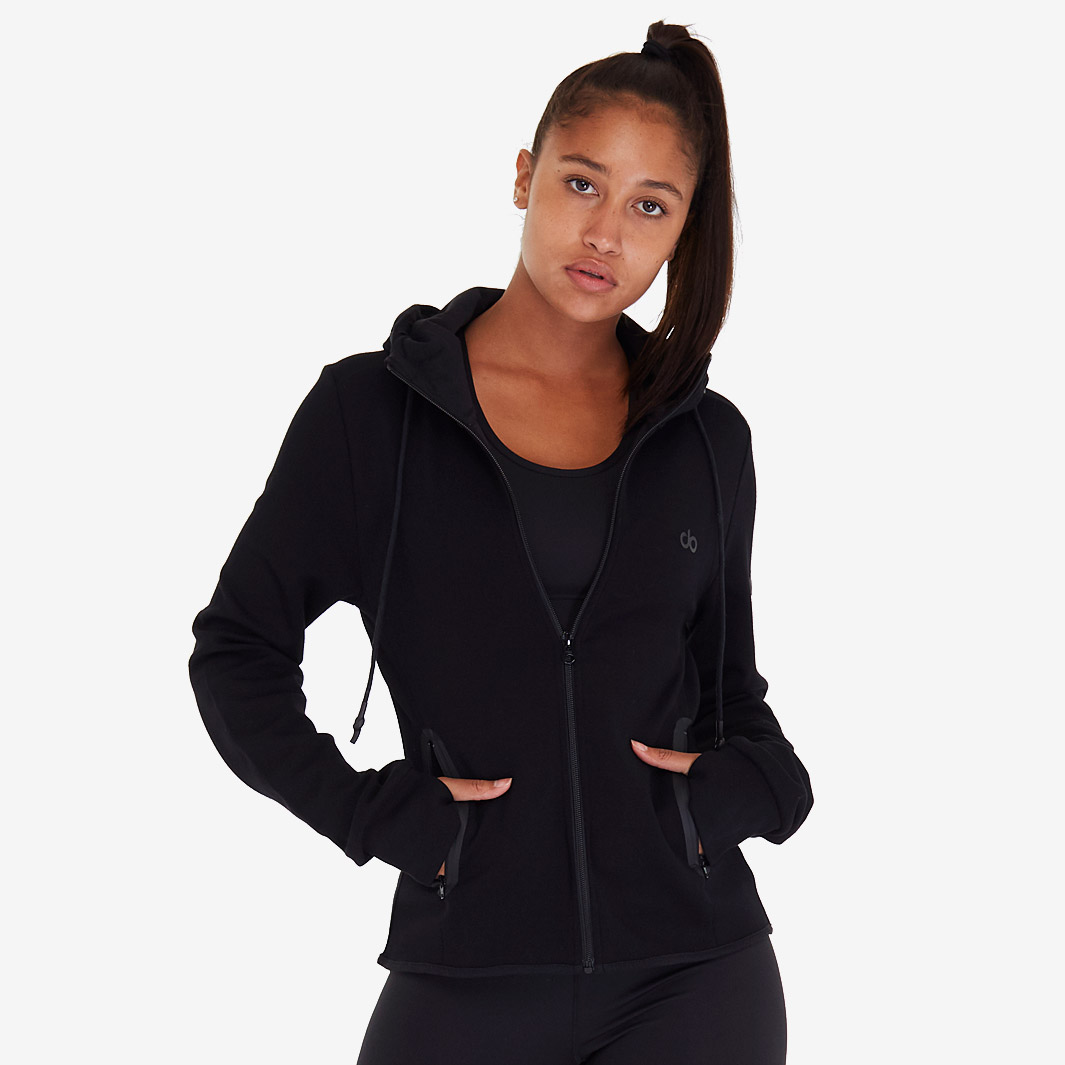 do base womens full zip Hoodie black Womens Clothing Pro Direct Running