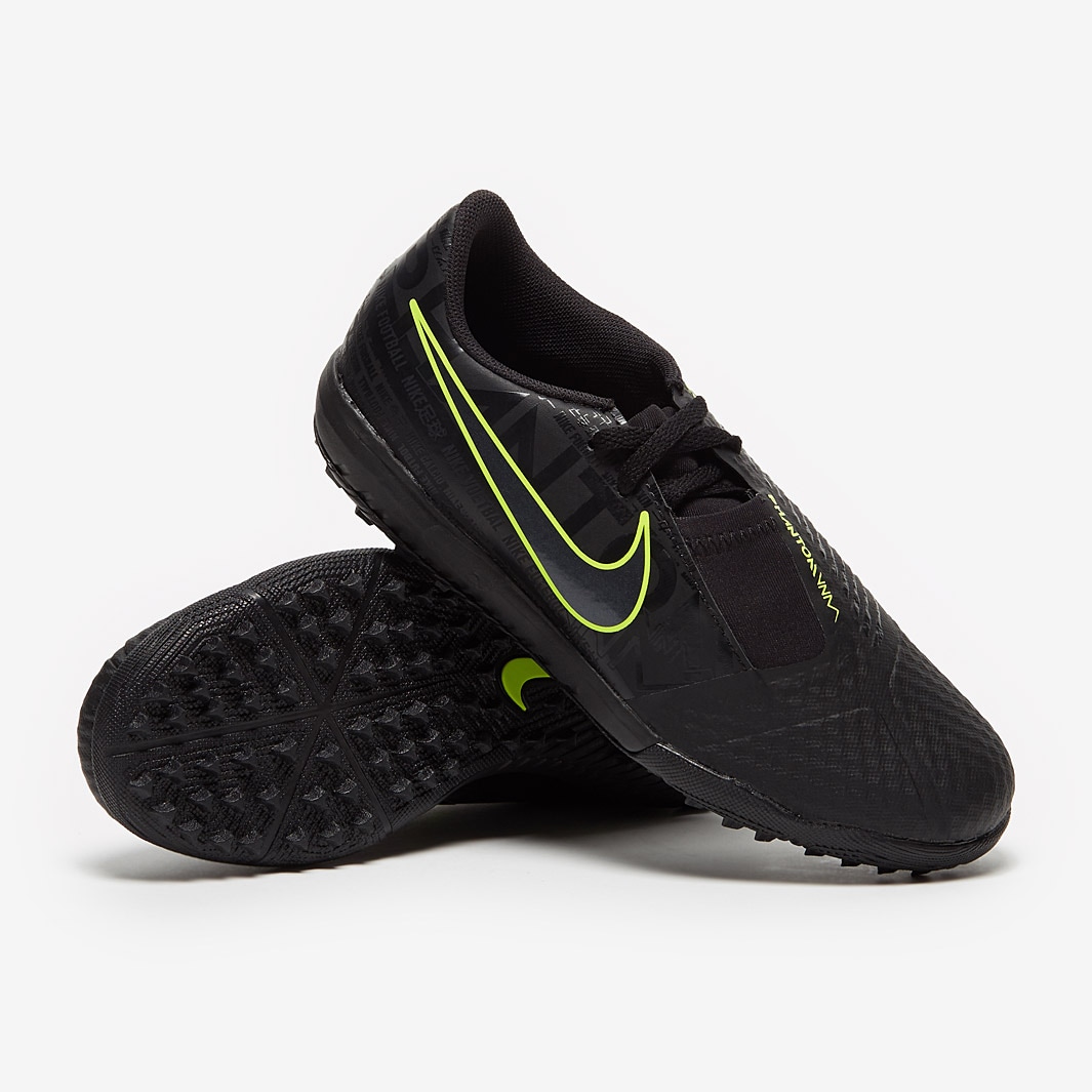 Nike Kids Phantom VNM Academy TF - Black/Volt - Turf Trainer - Junior ...