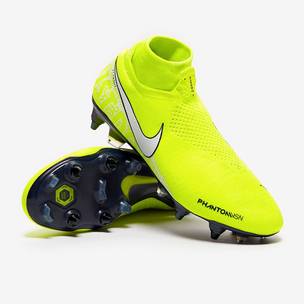 egipcio Sorprendido Ejercicio Nike Phantom VSN Elite DF SG-PRO AC - Volt/White/Barely Volt - Soft Ground  - Mens Boots | Pro:Direct Soccer