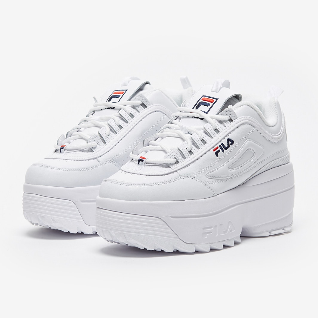 Fila disruptor store ii wedge white