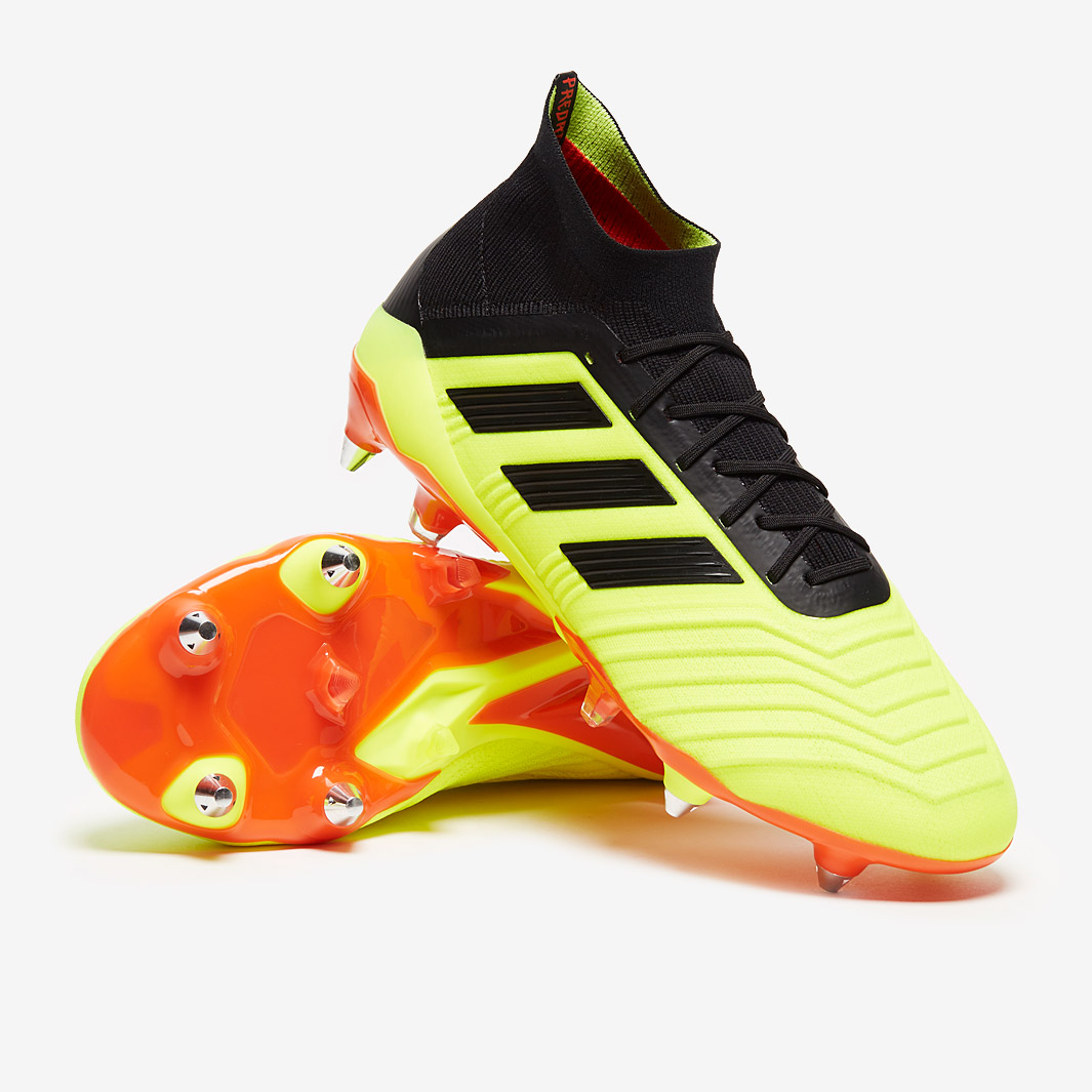 Botas de fútbol adidas Predator 18.1 - Amarillo Solar/Negro/Rojo Solar - Blandos - Botas de fútbol | Pro:Direct Soccer