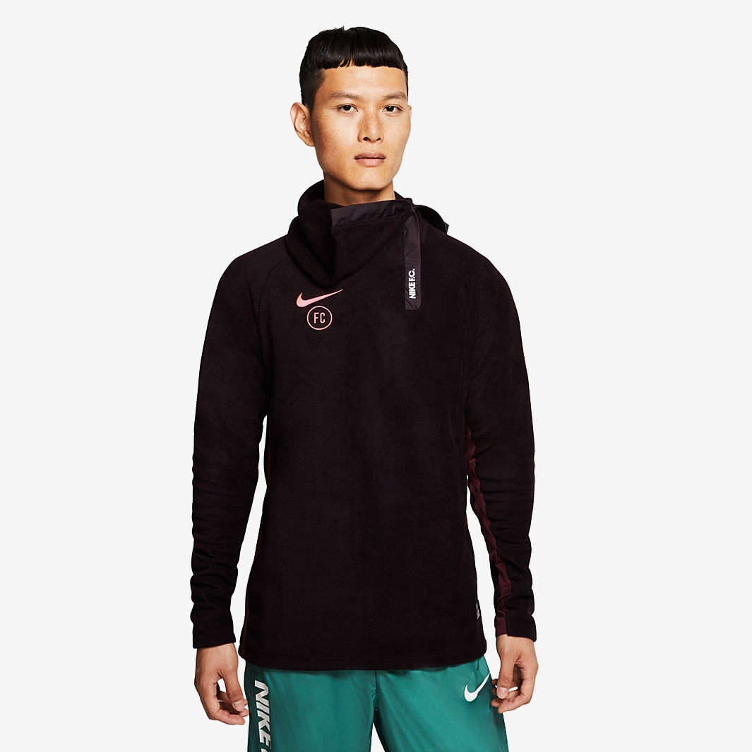 Nike FC Winter Drill Top Burgundy Ash/Night Maroon/Racer Pink