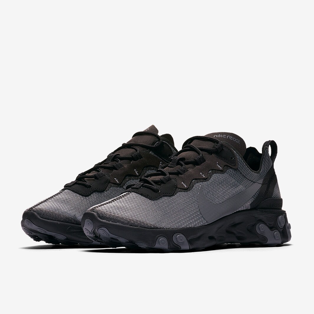 Nike React Element 55 SE Black/Dark Grey Mens Shoes