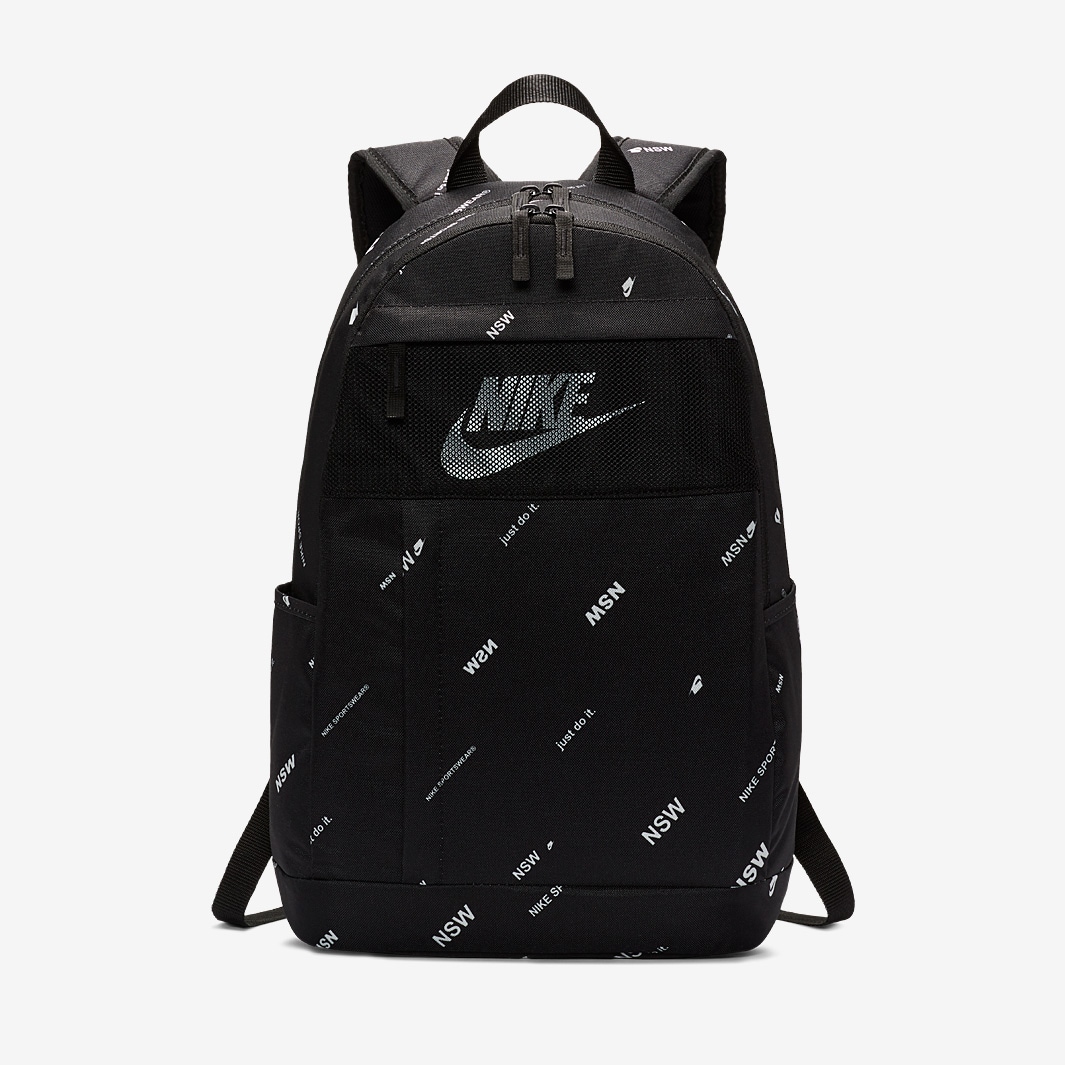 Nike Elmntl Backpack 2.0 AOP - Black/White - Bags & Luggage