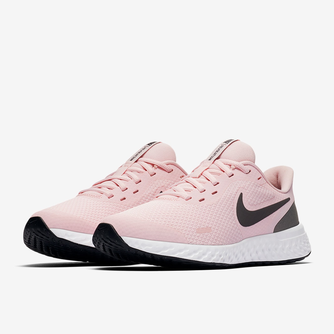 Nike Girls Revolution 5 - Pink Foam /Dark Grey - Girls Shoes