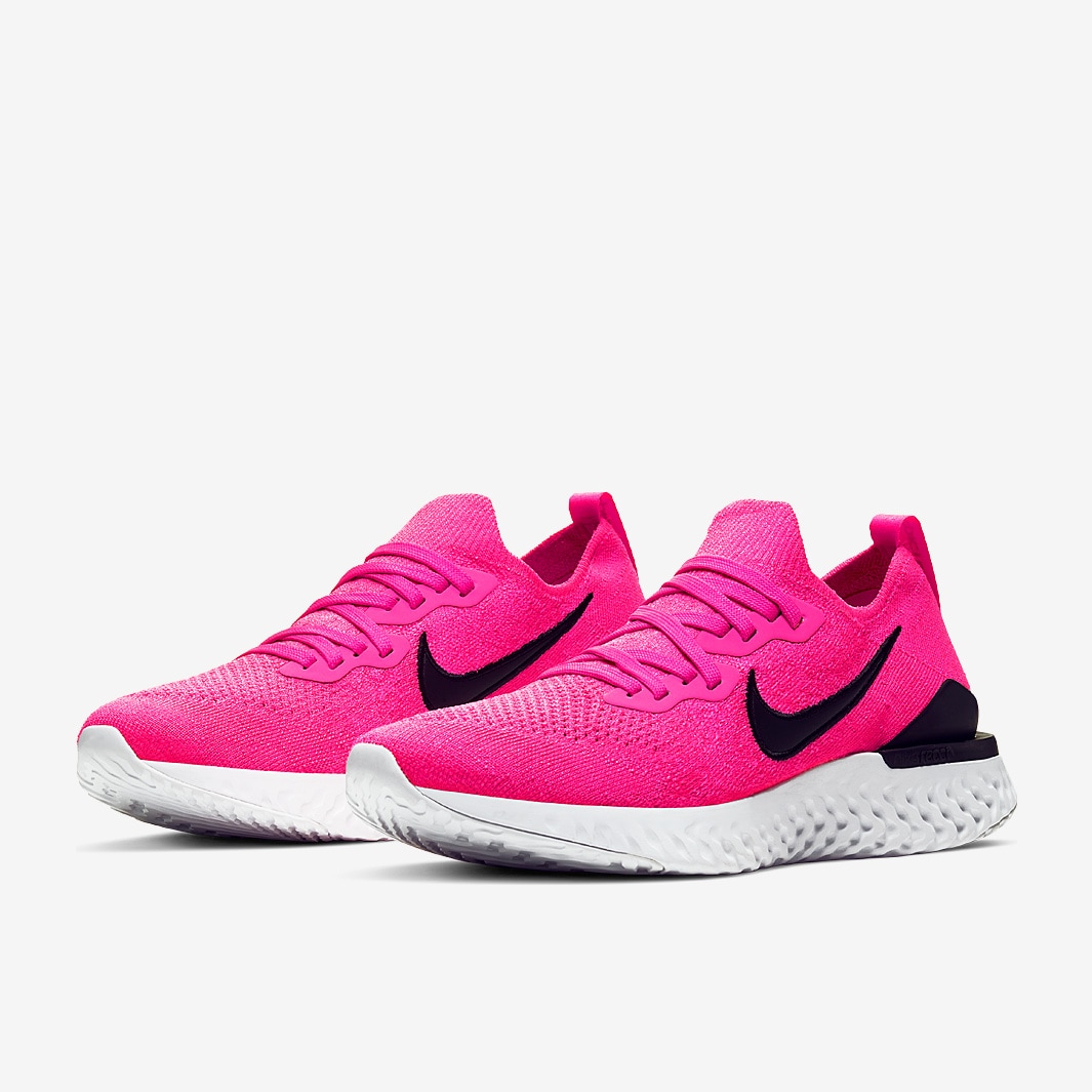 Epic react flyknit shop 2 women's shoes wht/blk/pink