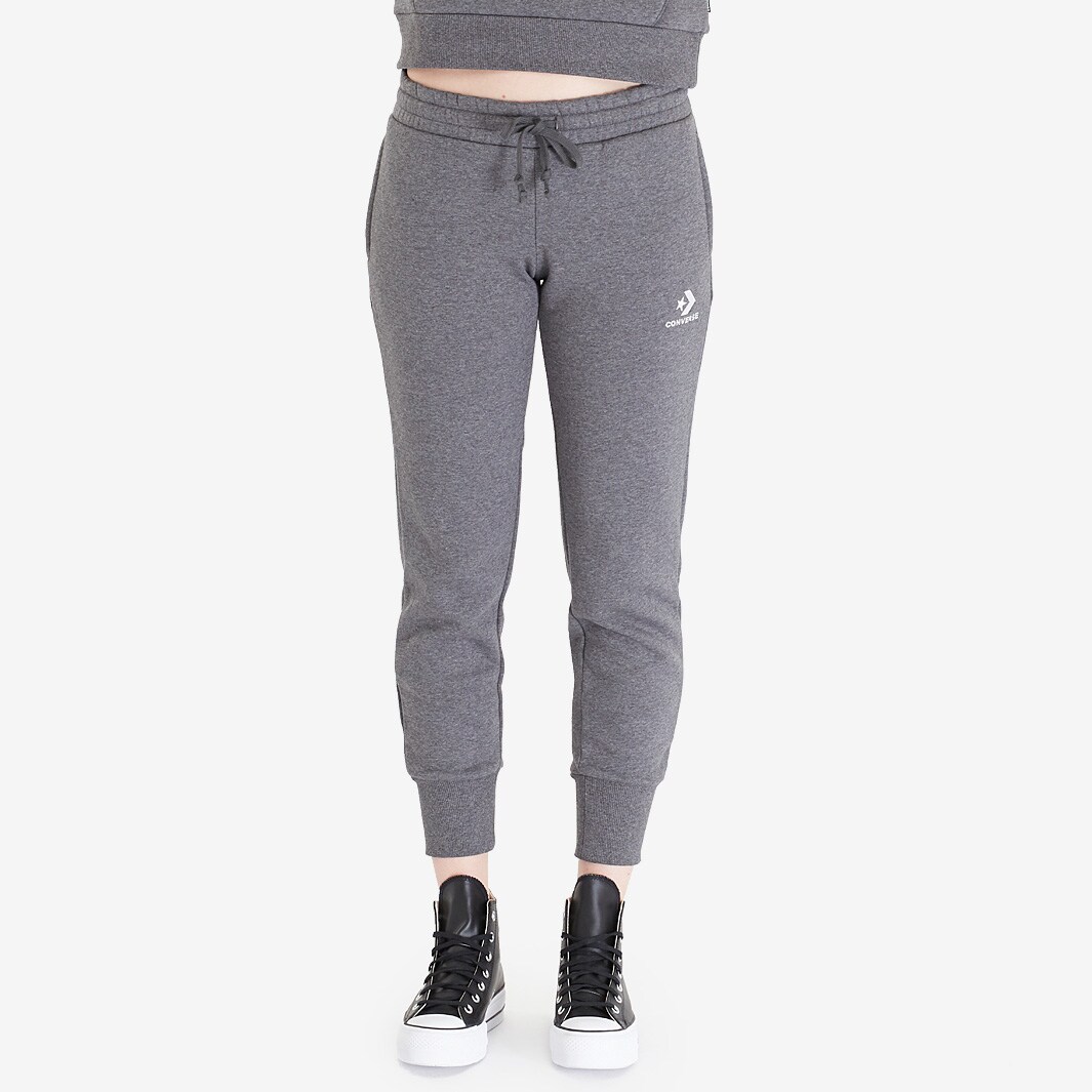 Converse Embroidered Fleece Slim Sweatpant Charcoal Marl