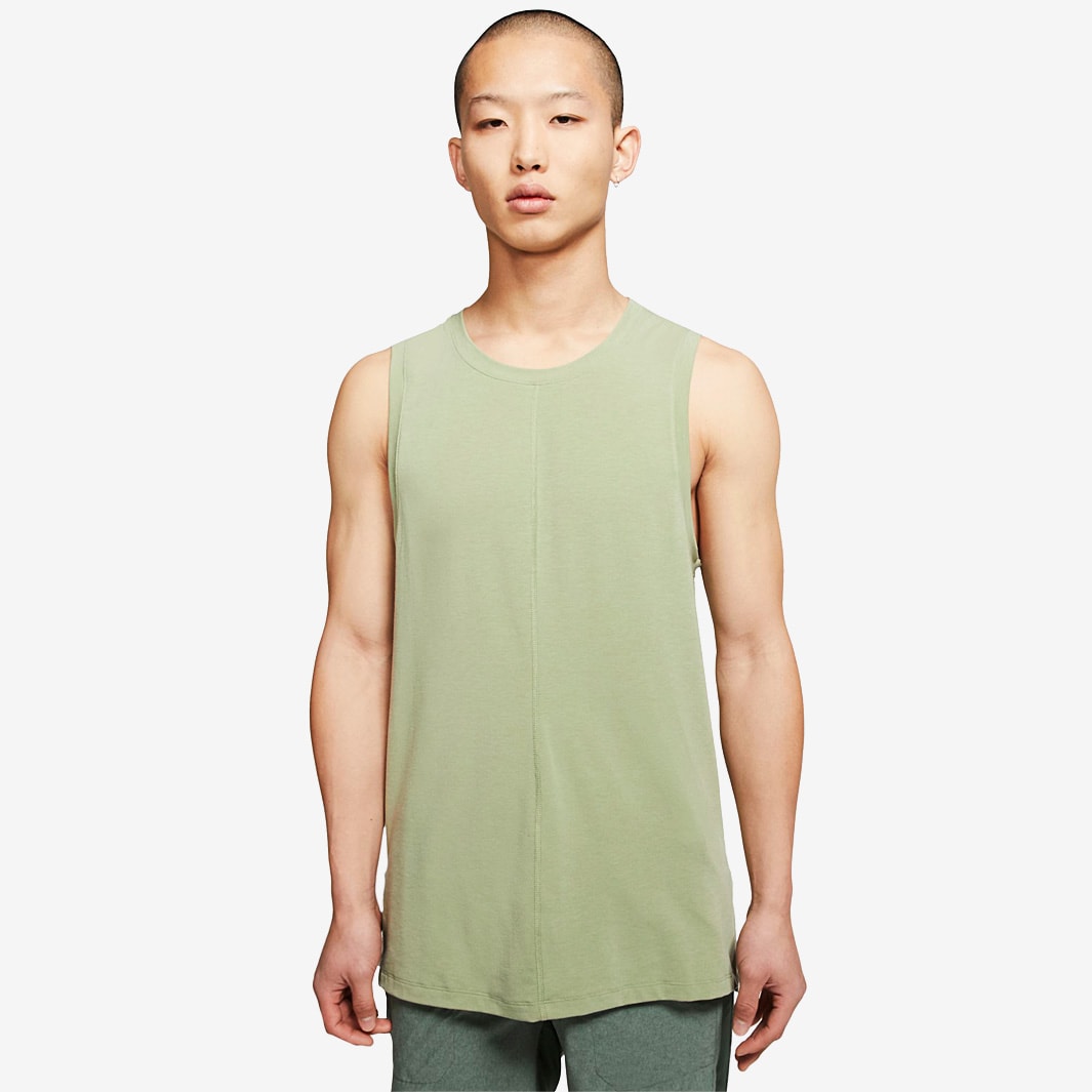 Nike Dri-Fit Yoga Training Tank - Oil Green/Black - Mens Clothing