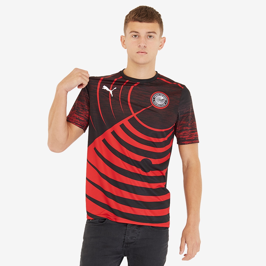 Puma Under The Radar FC Shirt - Mens Replica - Shirts - Black/Red | Pro ...