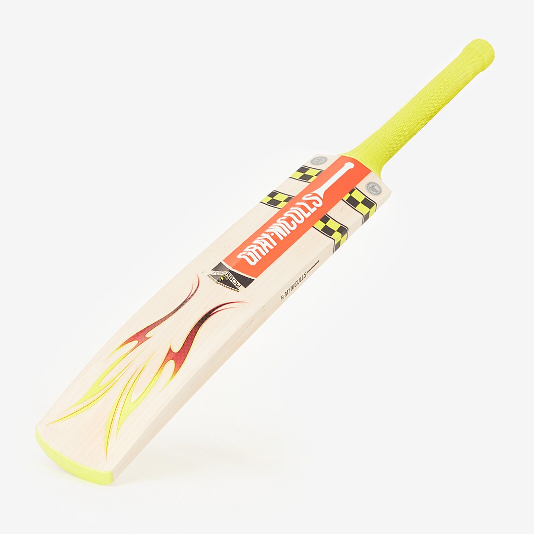 GrayNicolls Powerbow Inferno 5 * Lite Junior Cricket Bat Yellow/ Red