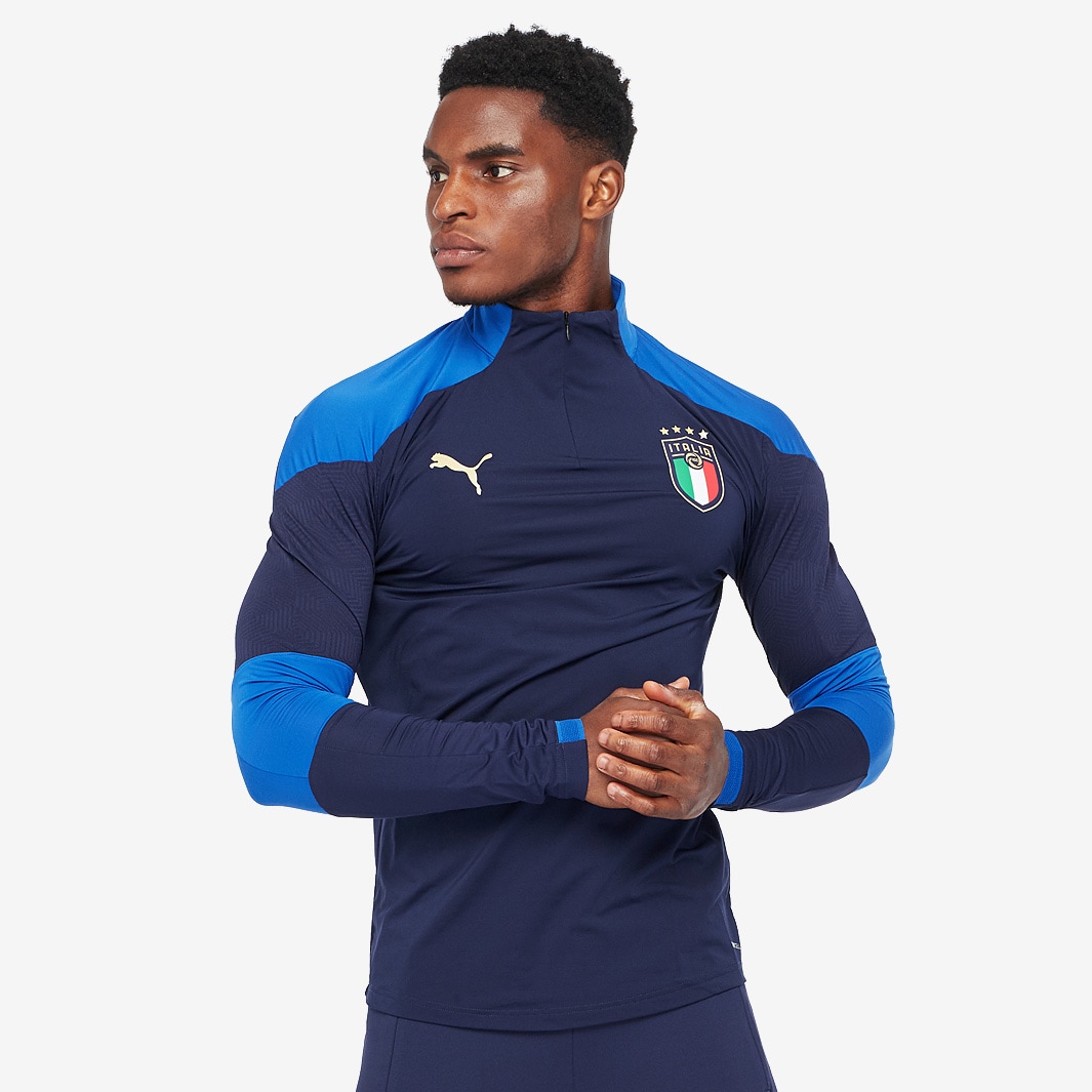 Kids Puma Italy Home Jersey – Team Power Blue/Peacoat