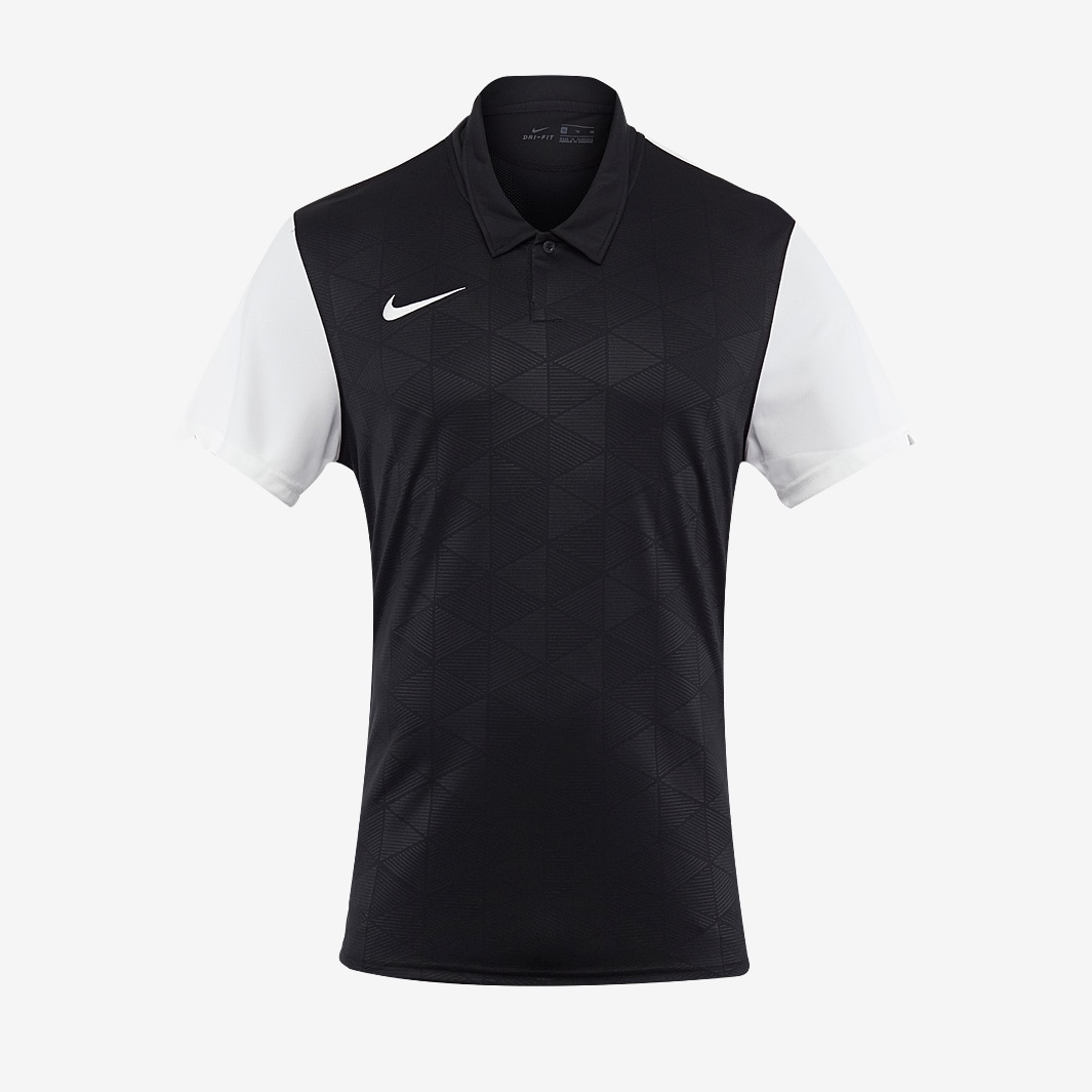 Camiseta Manga Corta Nike Trophy IV para Niños - Negro/Blanco/Blanco - Ropa Deportiva Pro:Direct