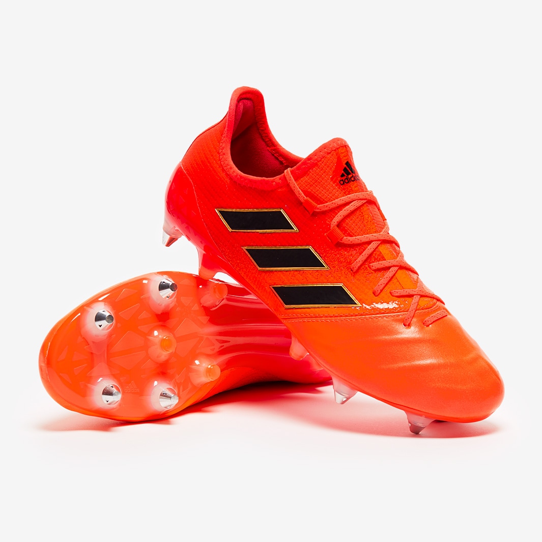 adidas ACE 17.1 Leather SG Naranja/Negro Intenso/Solar Rojo - Botas de Fútbol | Pro:Direct Soccer