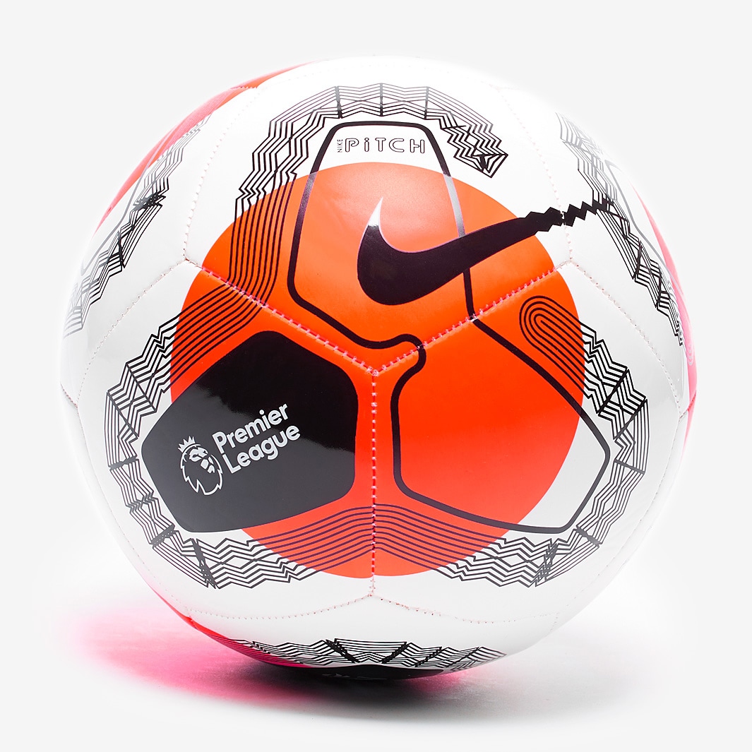 Nike Premier League Pitch - White/Hyper Crimson/Black - Training ...