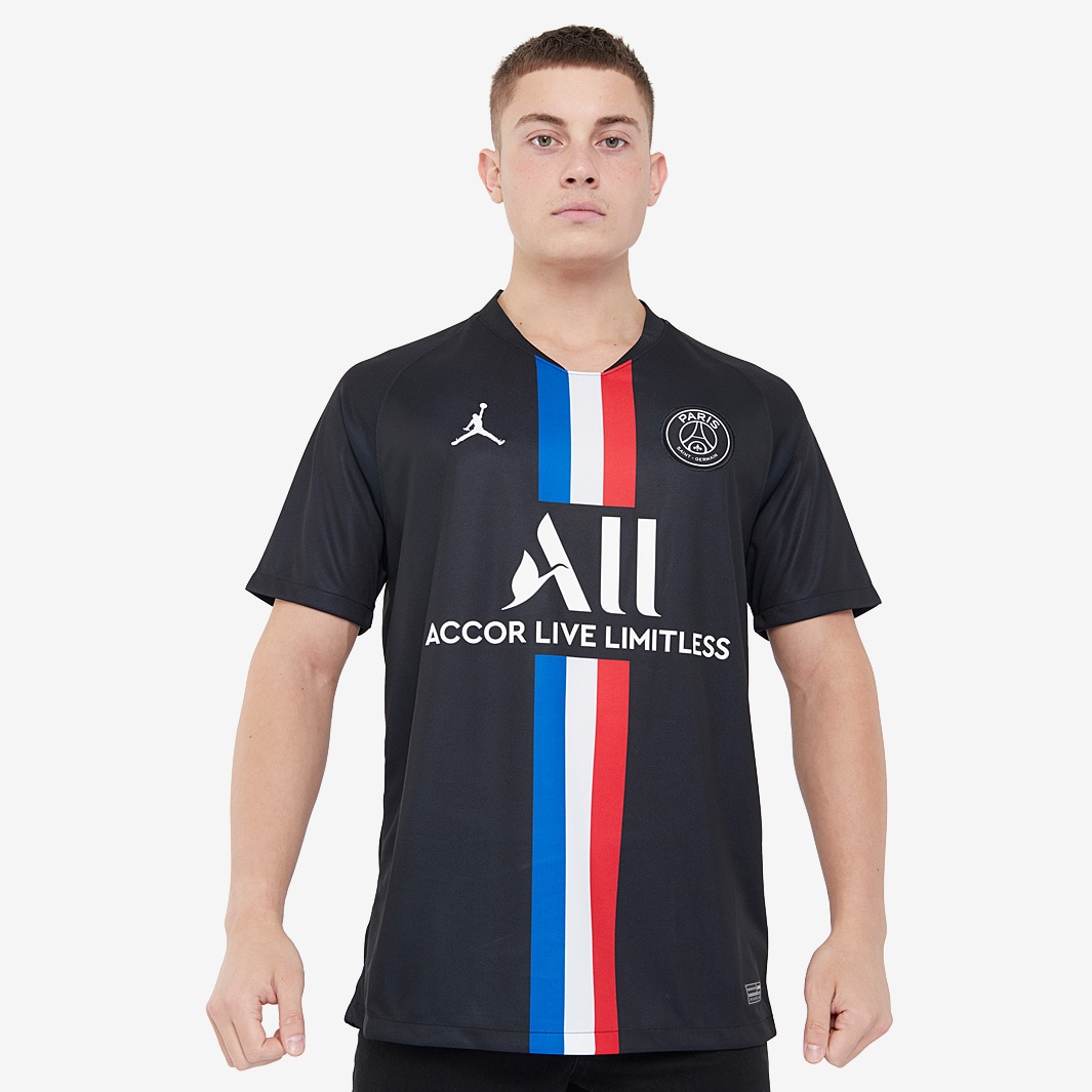 Maillot Jordan Paris Saint Germain 2019 20 Quatrieme Stadium Noir Blanc Vetements officiels football homme Pro Direct Soccer