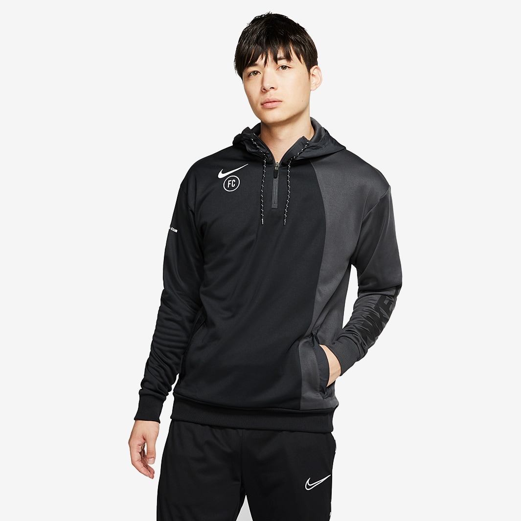 Nike FC Hoodie - Anthracite/Black/White - Mens Clothing - Tops