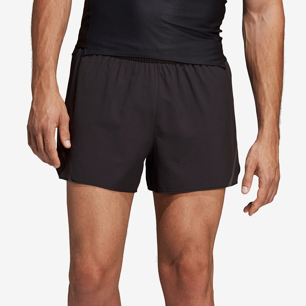 adidas Womens Supernova Split Short - Black - Womens Clothing