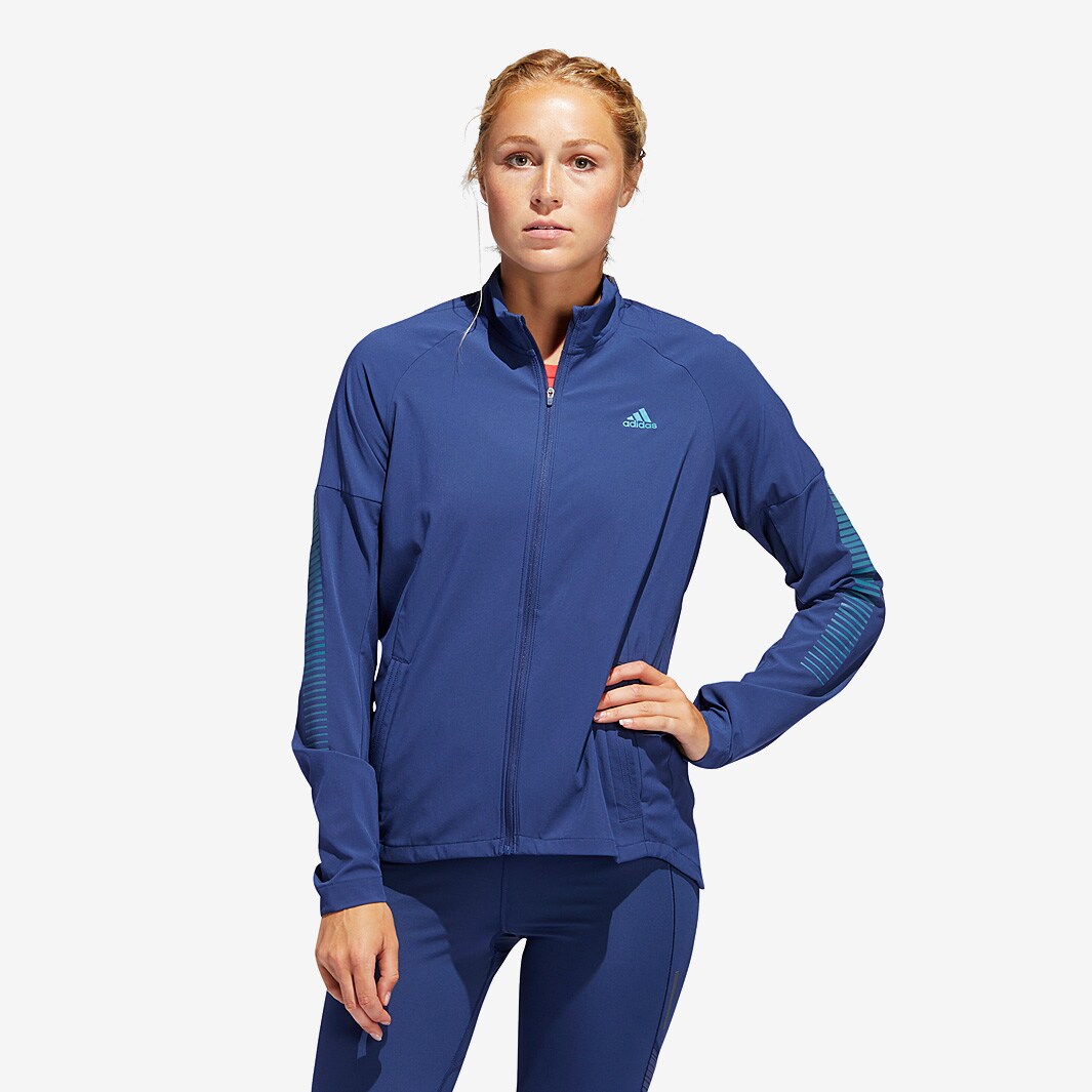 adidas Womens Rise Up n Run Jacket - Tech Indigo - Womens Clothing ...