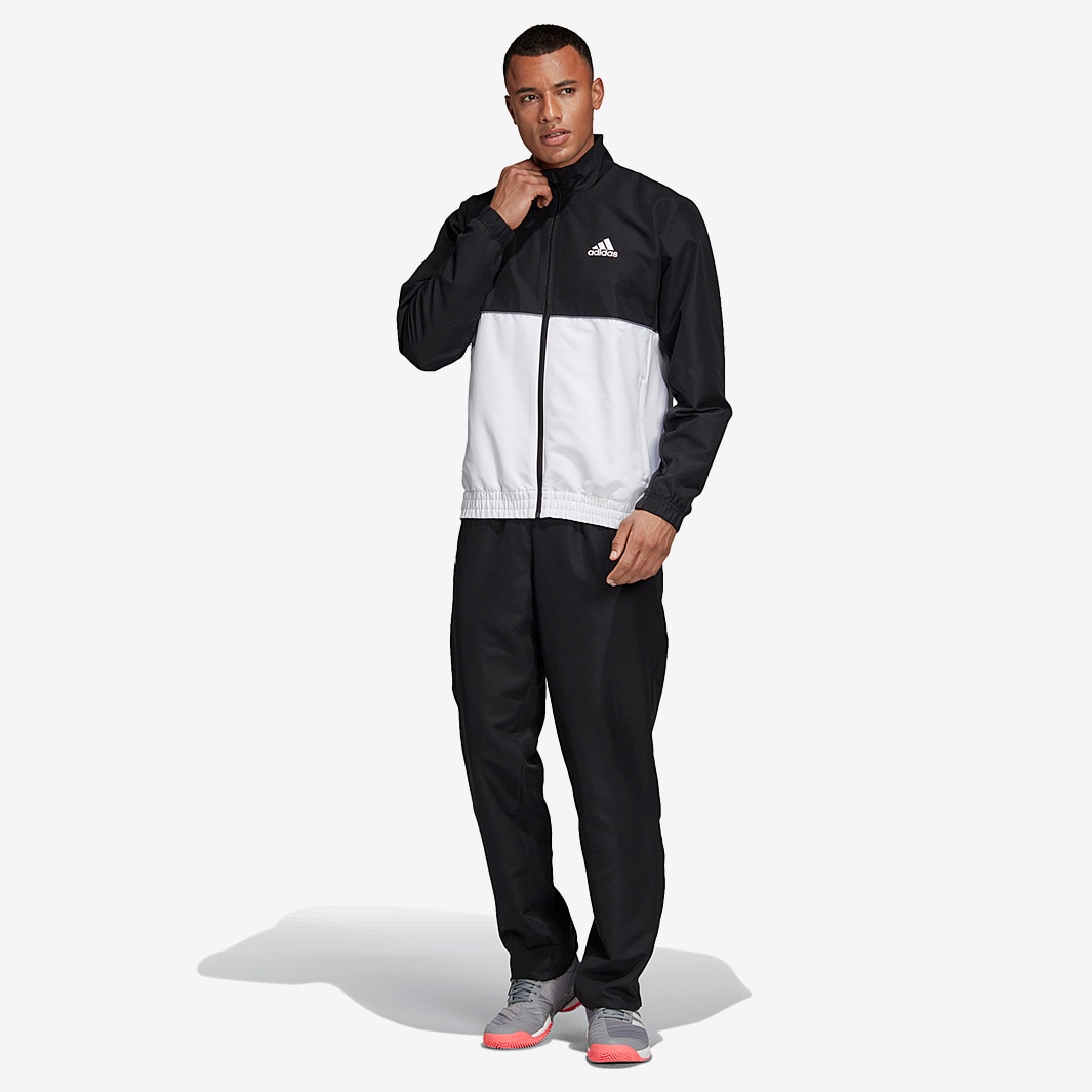 adidas Club Tracksuit - Black/White Mens Clothing | Tennis