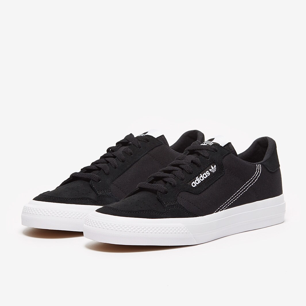 adidas continental vulc trainers black