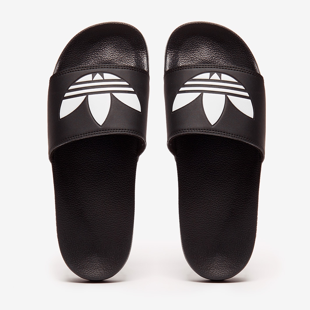 adidas Originals Adilette Lite Slides - Core Black/White - Mens Shoes