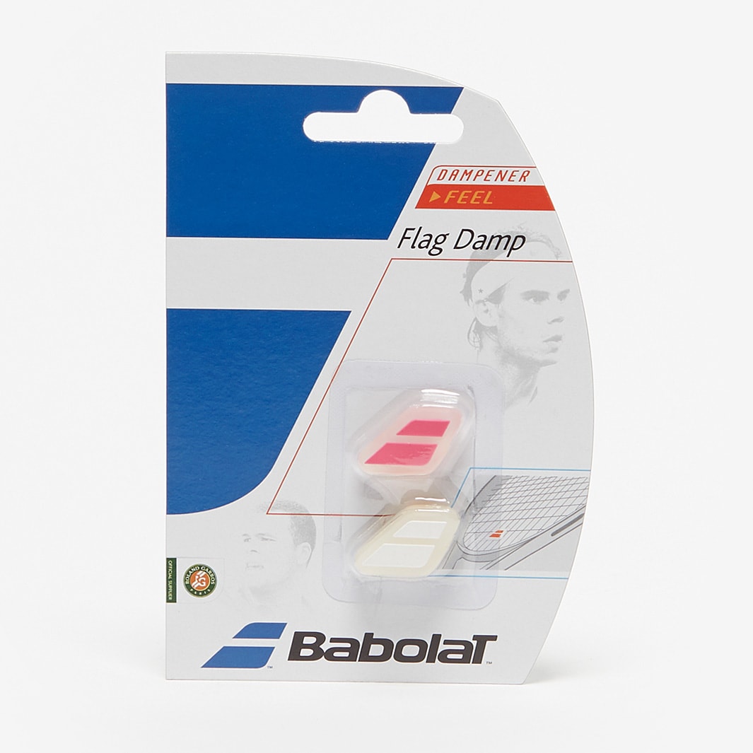 Babolat Flag Dampener x2 White Pink Accessories Pro Direct