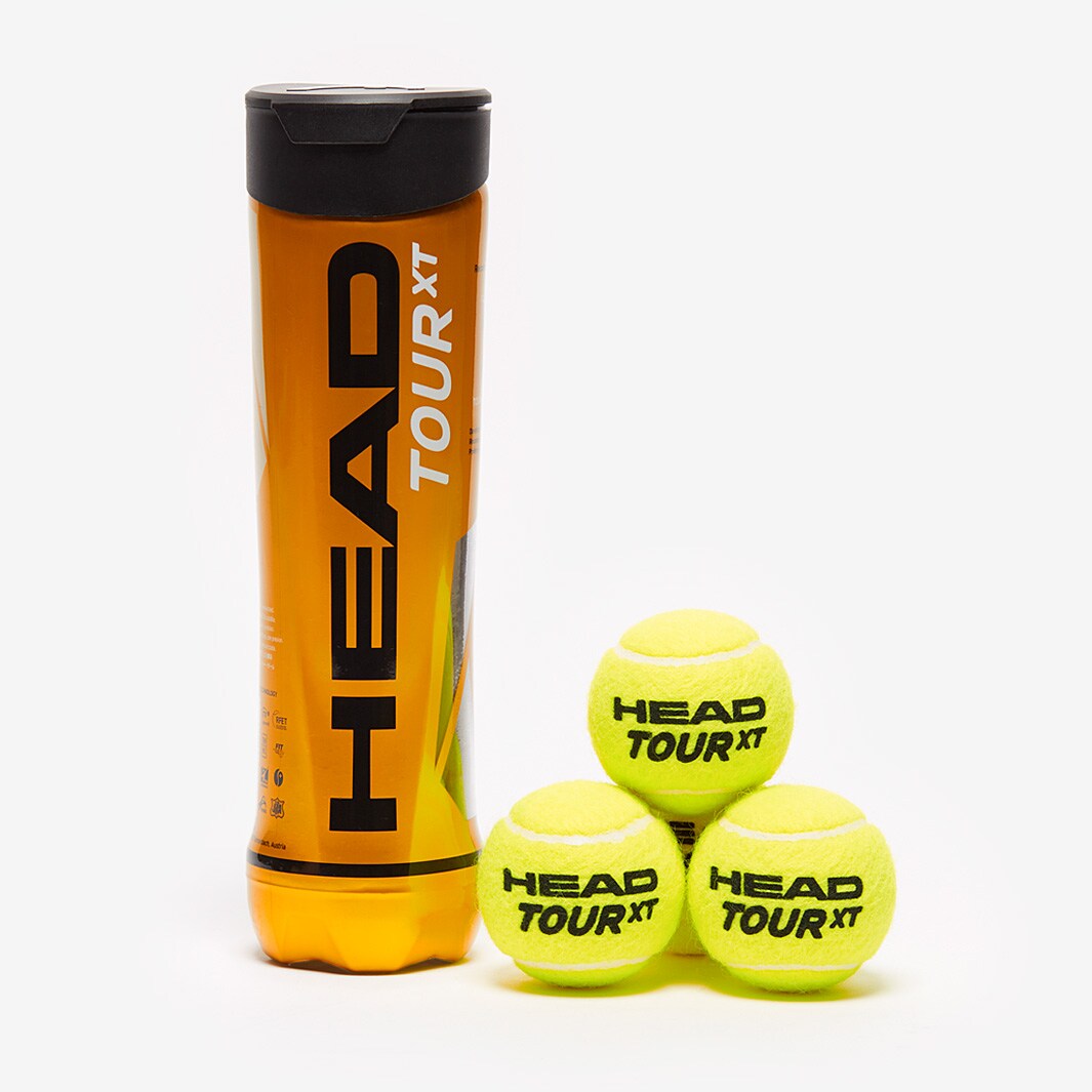 HEAD Tour XT 4 Ball Tube Yellow Tennis Balls