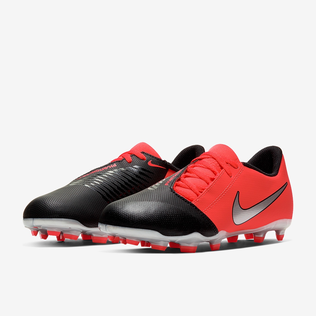 Nike Kids Phantom VNM Club FG - Laser Crimson/Silver/Black - Firm ...