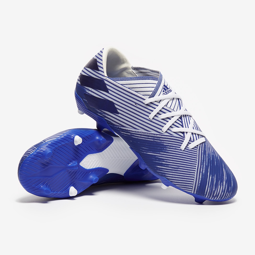 Nemeziz 19.2 - Footwear White/Team Royal Blue/Team Royal Blue - Firm Ground - Mens | Pro:Direct Soccer