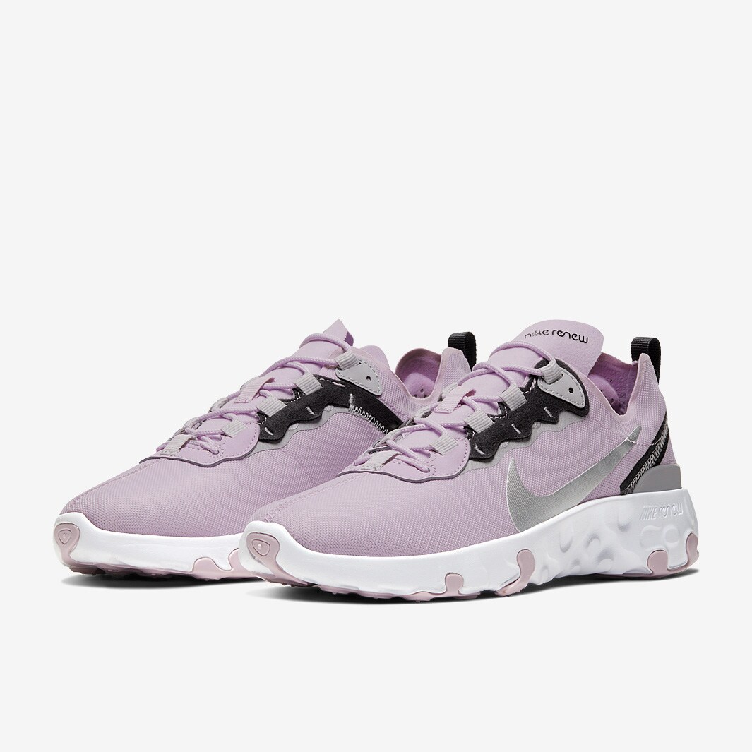 Nike Kids Renew Element 55 - Iced Lilac/Metallic Silver - Boys Shoes ...