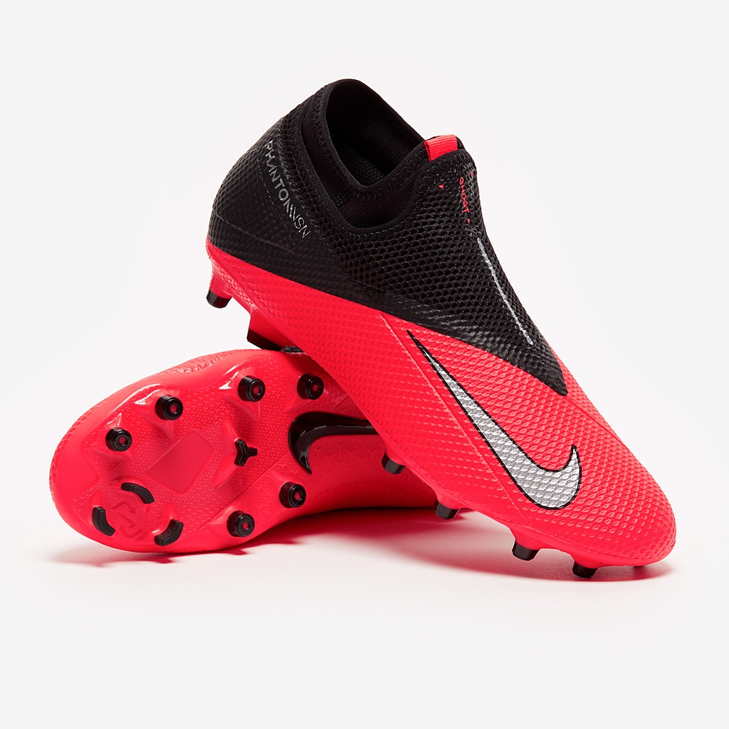 Nike Phantom VSN Academy DF FG Laser Crimson/Plata/Negro - Botas de Pro:Direct Soccer