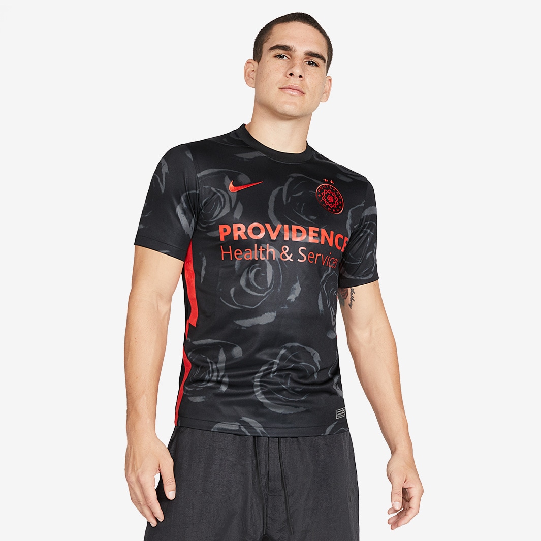 Nike Womens Portland Thorns 2020 Stadium Jersey Home - Black/Challenge ...