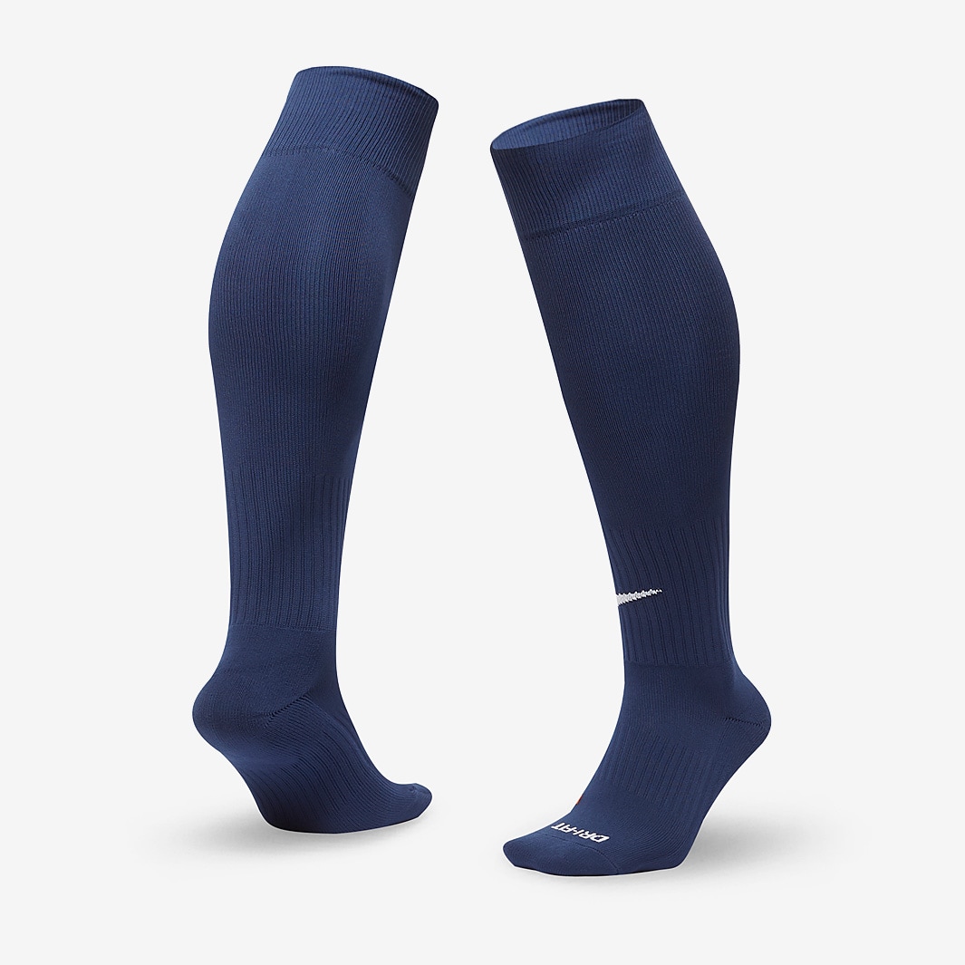 Nike Academy OTC Socks - Midnight Navy/White - Socks - Mens Clothing ...