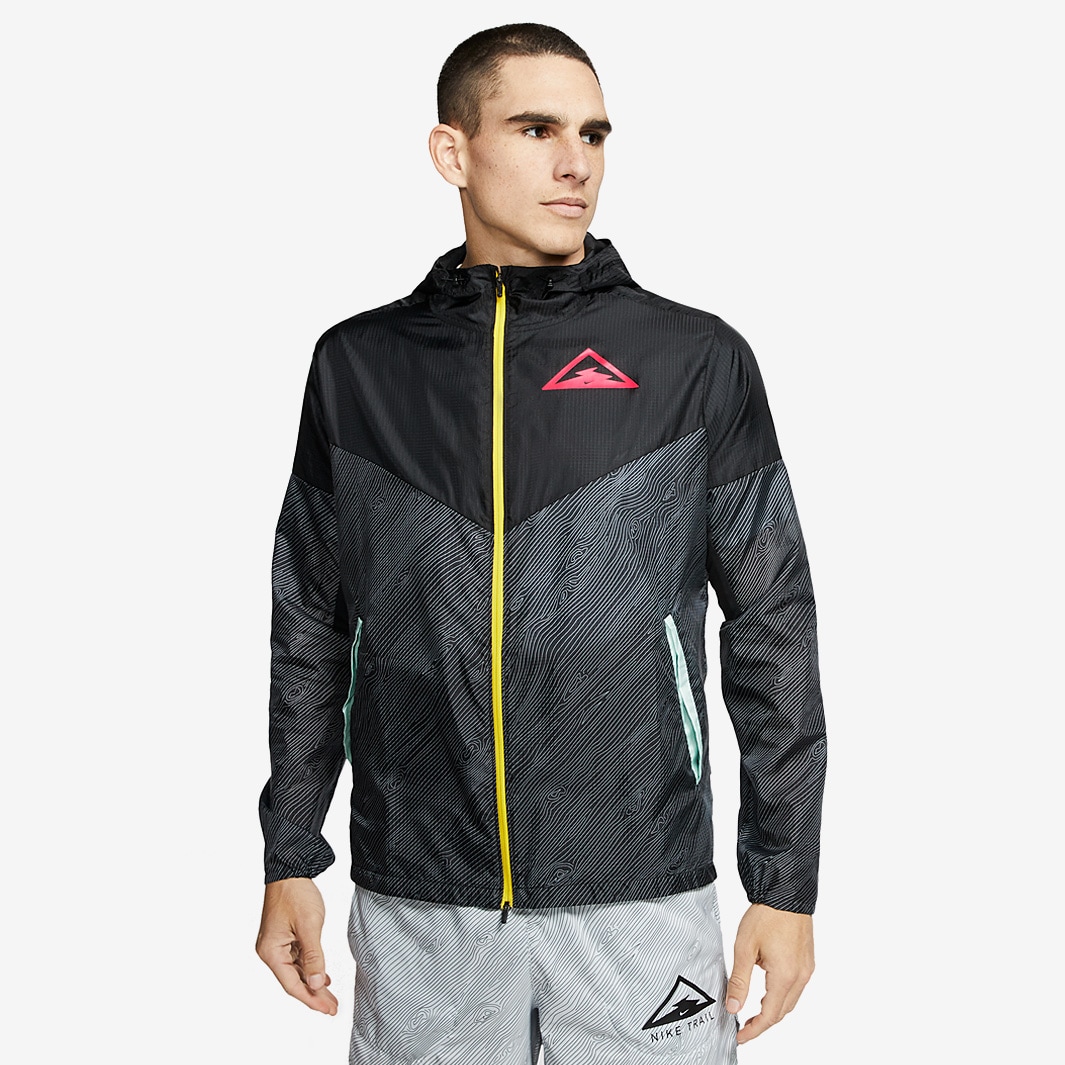 Abundancia Fatal tumor Nike Windrunner Trail Jacket - Black/Laser Crimson - Mens Clothing |  Pro:Direct Running
