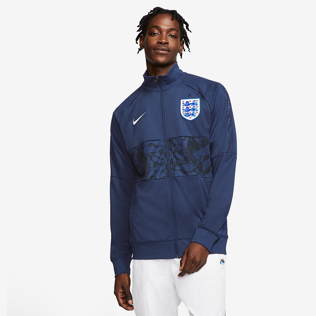 Nike England 2020 I96 Anthem Track Jacket - Midnight Navy/White - Mens ...