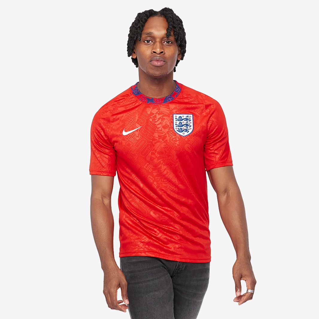 Nike England 2020 Breathe Top SS PM - Challenge Red/White - Training ...
