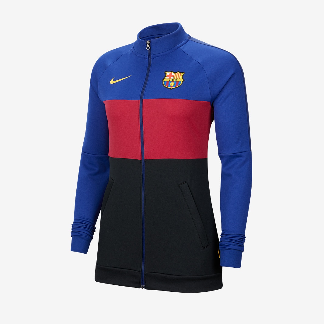 Nike FC Barcelona 20/21 Womens I96 Anthem Track Jacket - Deep Royal ...