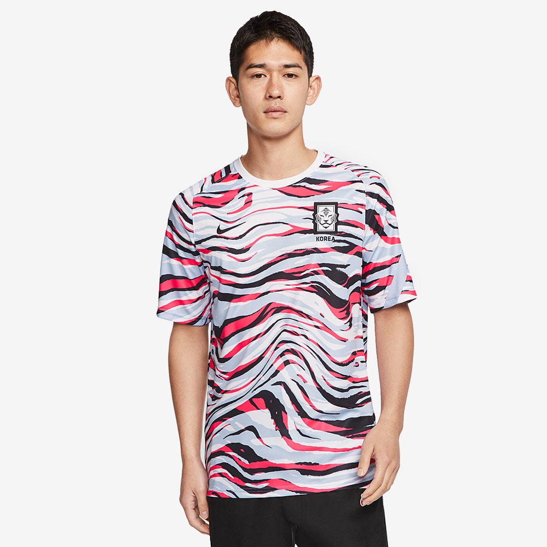 Camiseta Nike Corea del sur 2020 Pre Match MC Blanco/Tinta Royal /Negro-Equipaciones para hombre | Pro:Direct Soccer