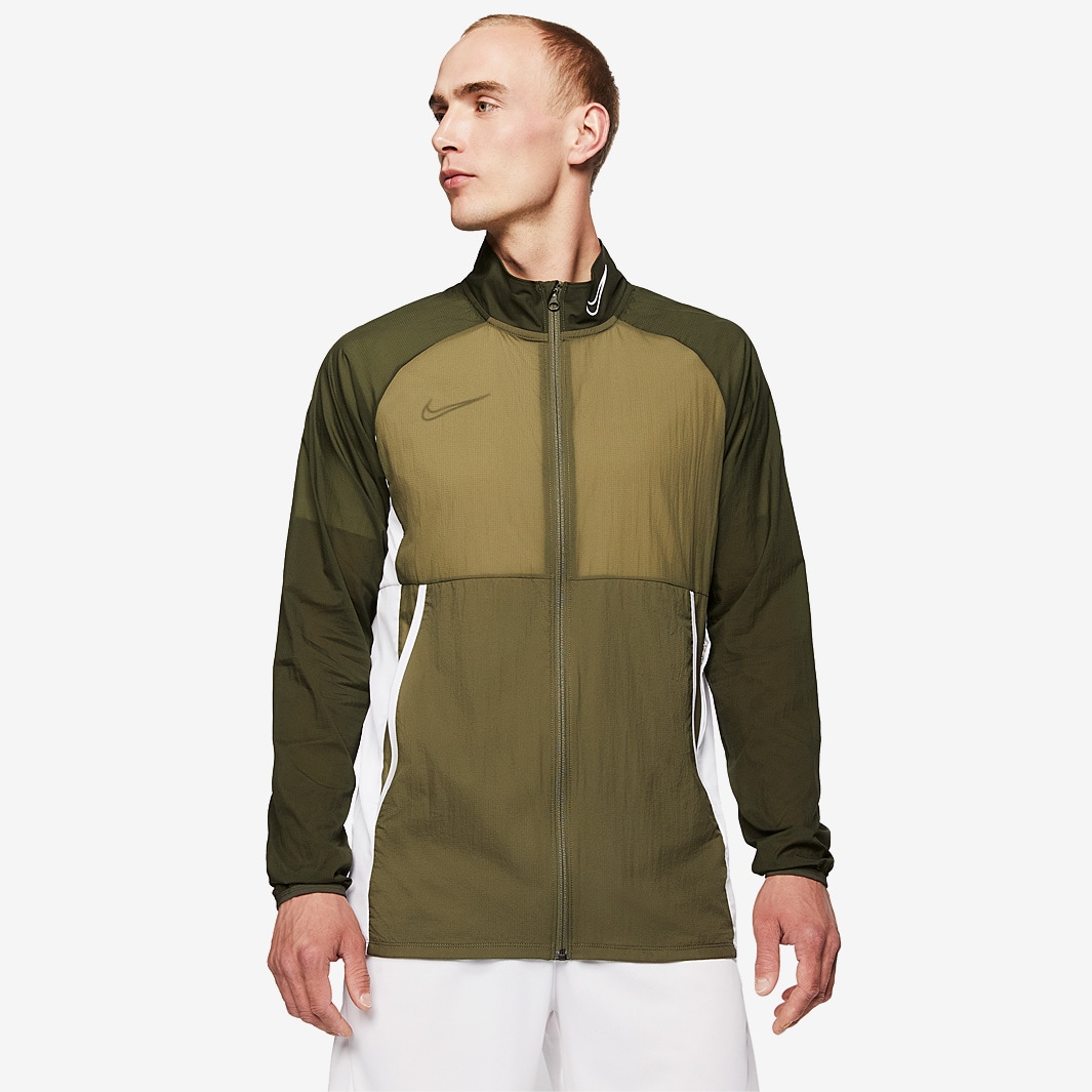 Nike Dry Academy AWF Jacket - Medium Olive/Cargo Khaki/White - Mens ...