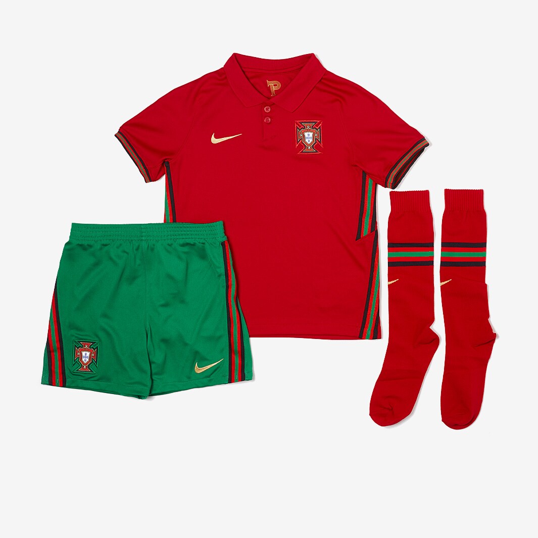 Ensemble Petit Enfant Nike Portugal 2020 Domicile Rouge/Or