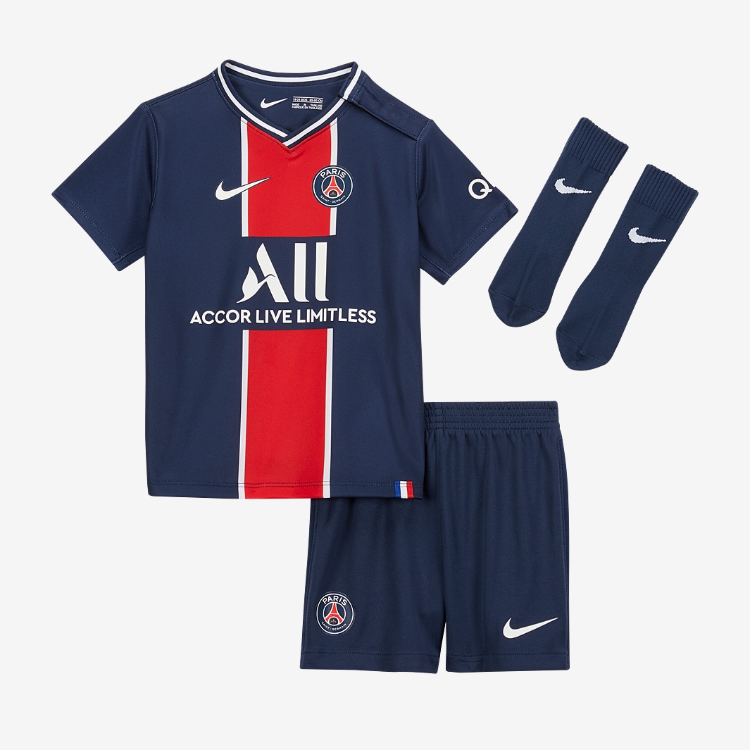 Nike Paris Saint-Germain 20/21 Infants Home Kit - Midnight Navy/White ...