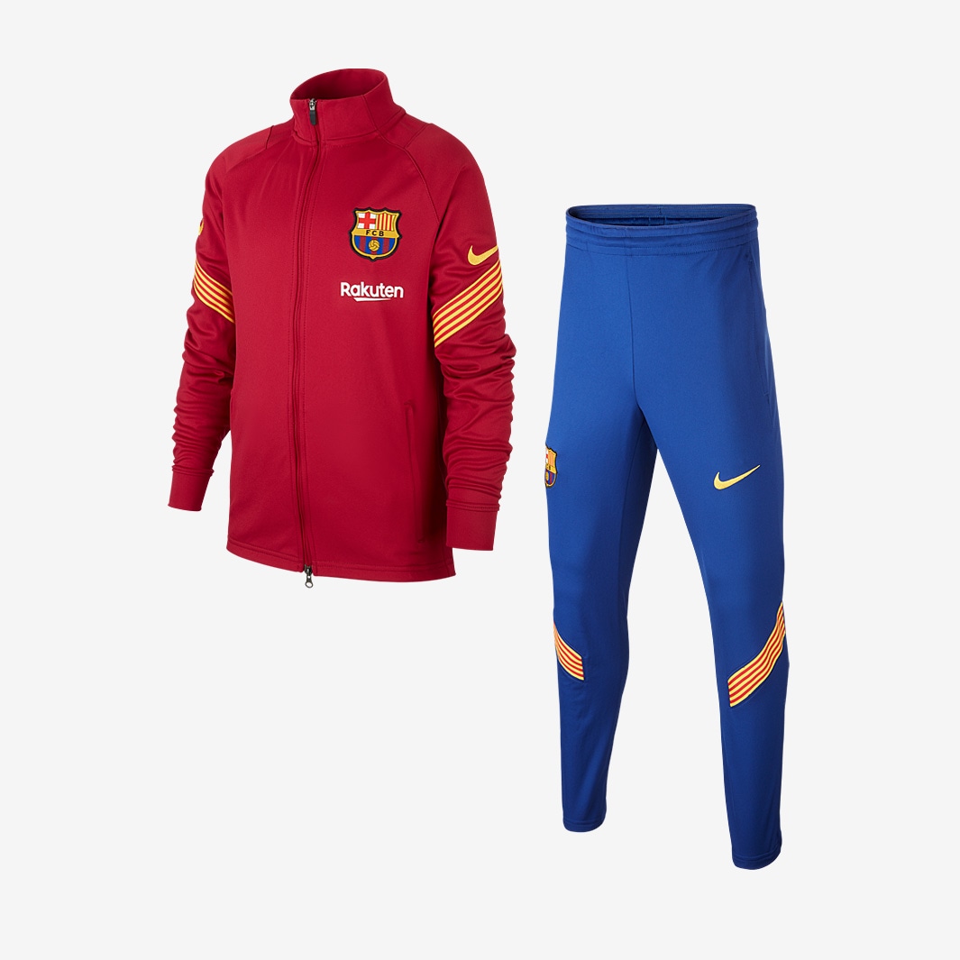 Chándal Nike Barcelona 20/21 para niños Dry Strike K Rojo Noble/Amarillo-Equipaciones oficiales de para niños | Pro:Direct Soccer